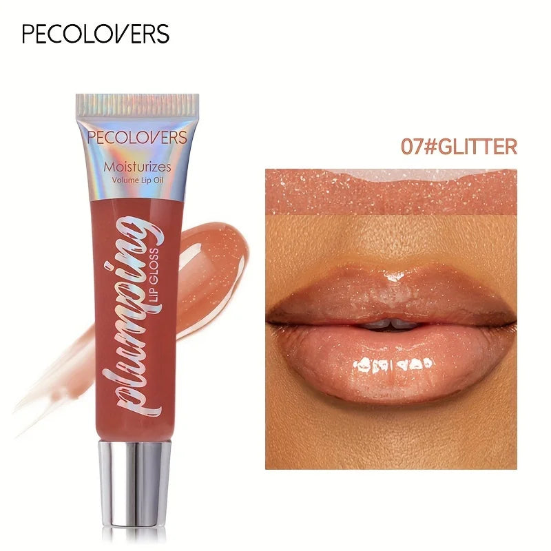 Glitter Lip Gloss - Moisturizing Fruit Lip Oil for Full, Luscious Lips 07