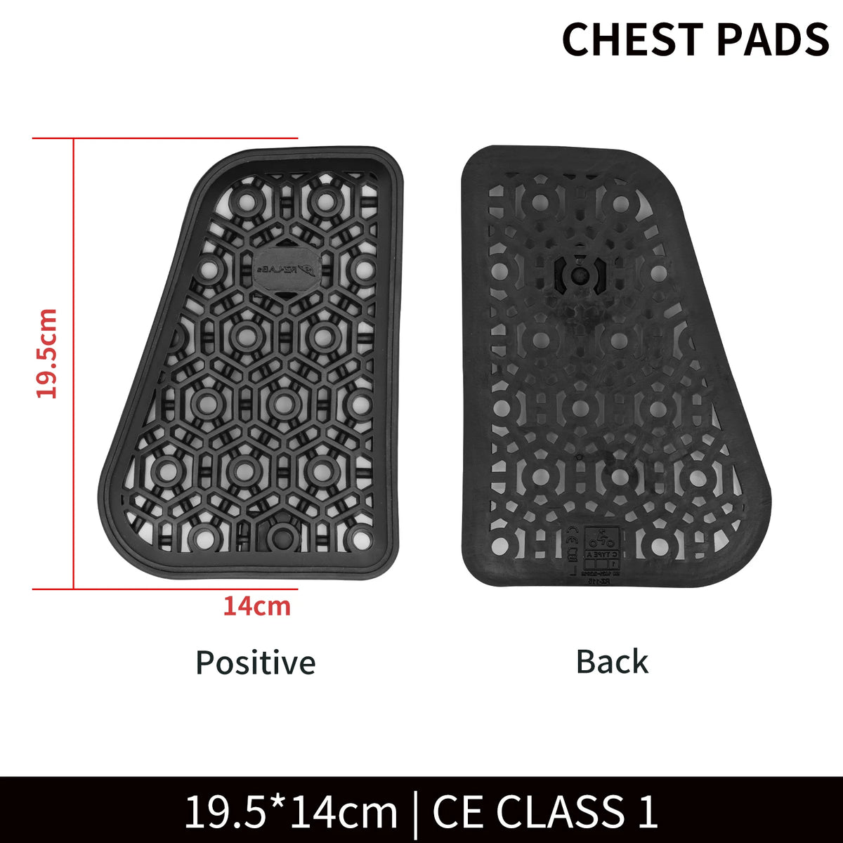 WOSAWE CE Motorcycle Back Protector &ndash; High Elasticity Chest pads