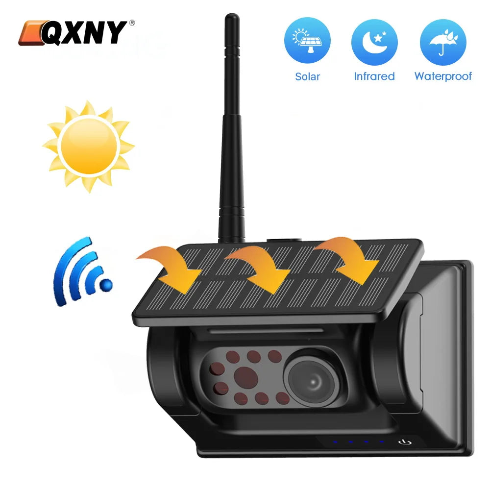 QXNY Wireless Solar Energy Magnet Back Cam &ndash; AHD 5in