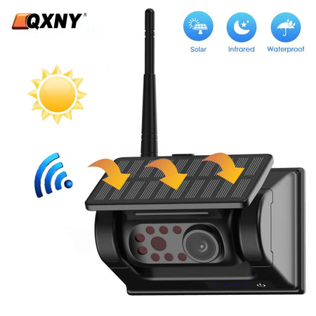 QXNY Wireless Solar Energy Magnet Back Cam &ndash; AHD 5in