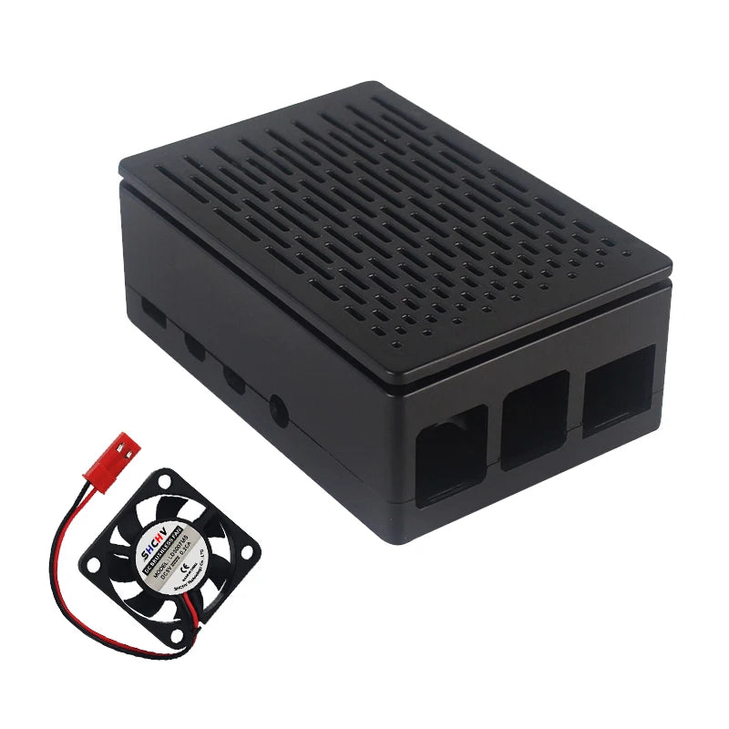 Raspberry Pi 4 Model B ABS Case &ndash; Compatible With 3.5 Inch Touch Screen Case with Fan