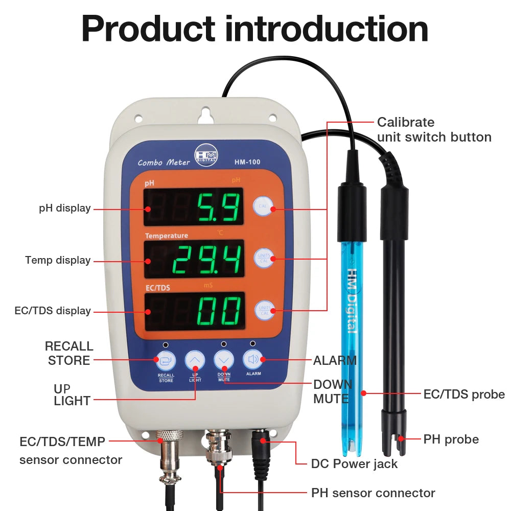 HM100 4 In 1 Combo Meter &ndash; Online Water Quality Tester