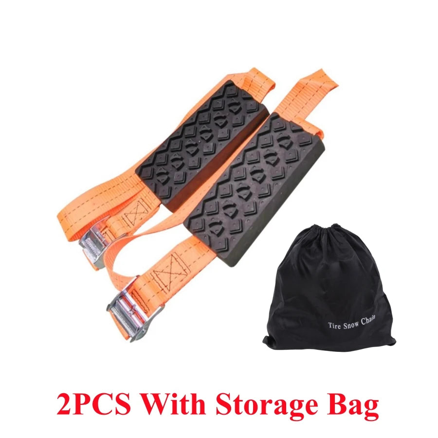 2PCS Traction Boards Offroad Snow Chains &ndash; Durable PU Blocks 2 PCS With Bag