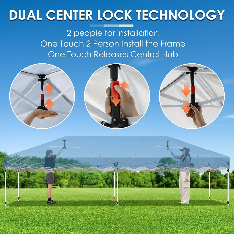 Jednoduchý skládací altán 3x6m voděodolný s 4 stranami