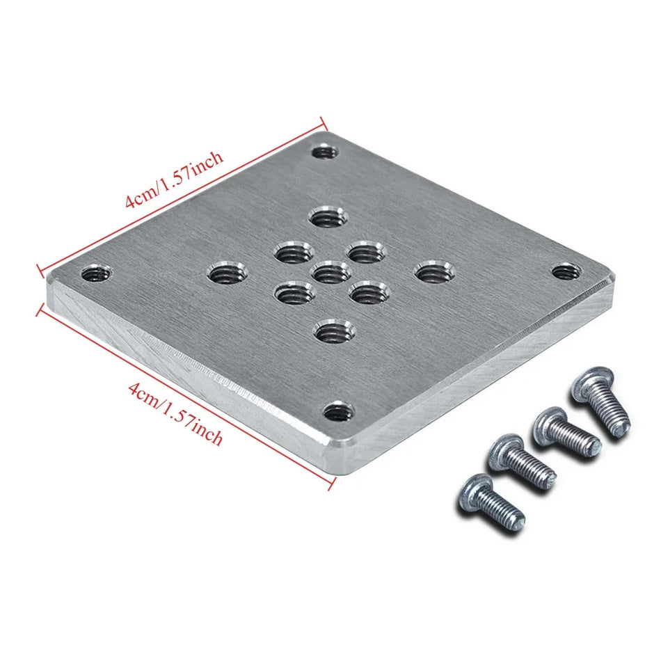 Основание для сборки тисков 40x40 мм, аксессуары, толщина 4,5 мм, металл