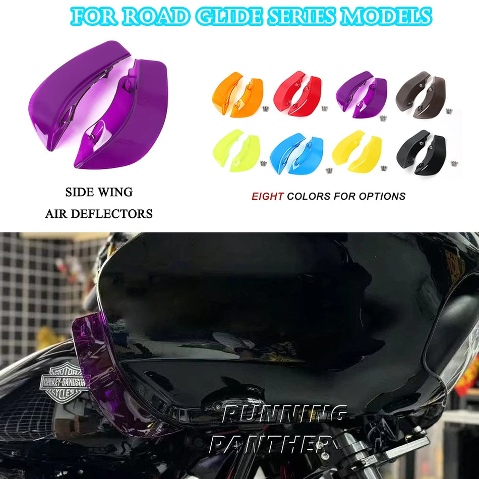 Gaisa novirzītāji Wide Wing Harley Road Glide FLTRX 2015-2023