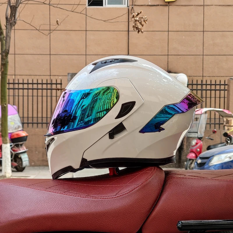Flip Up Full Face Double Lens Helmet &ndash; DOT Approved