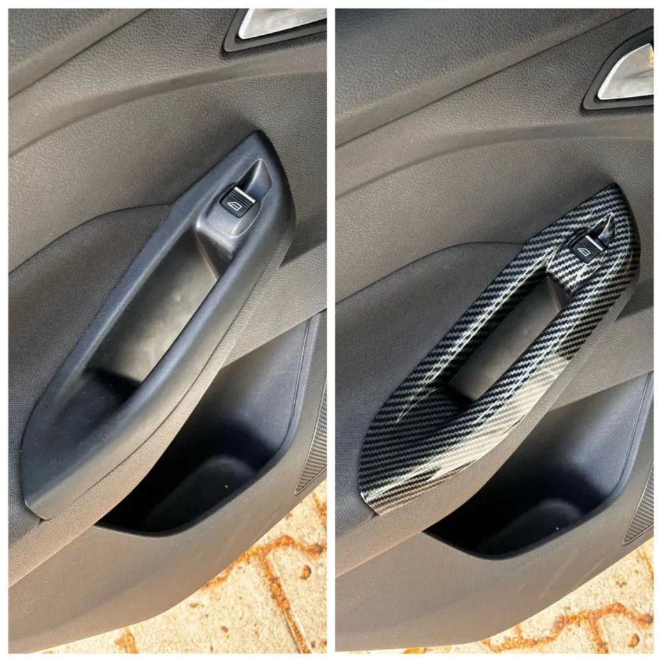 Copertura del telaio del pannello alzavetro in ABS per Ford Focus MK3 LHD, guida a sinistra