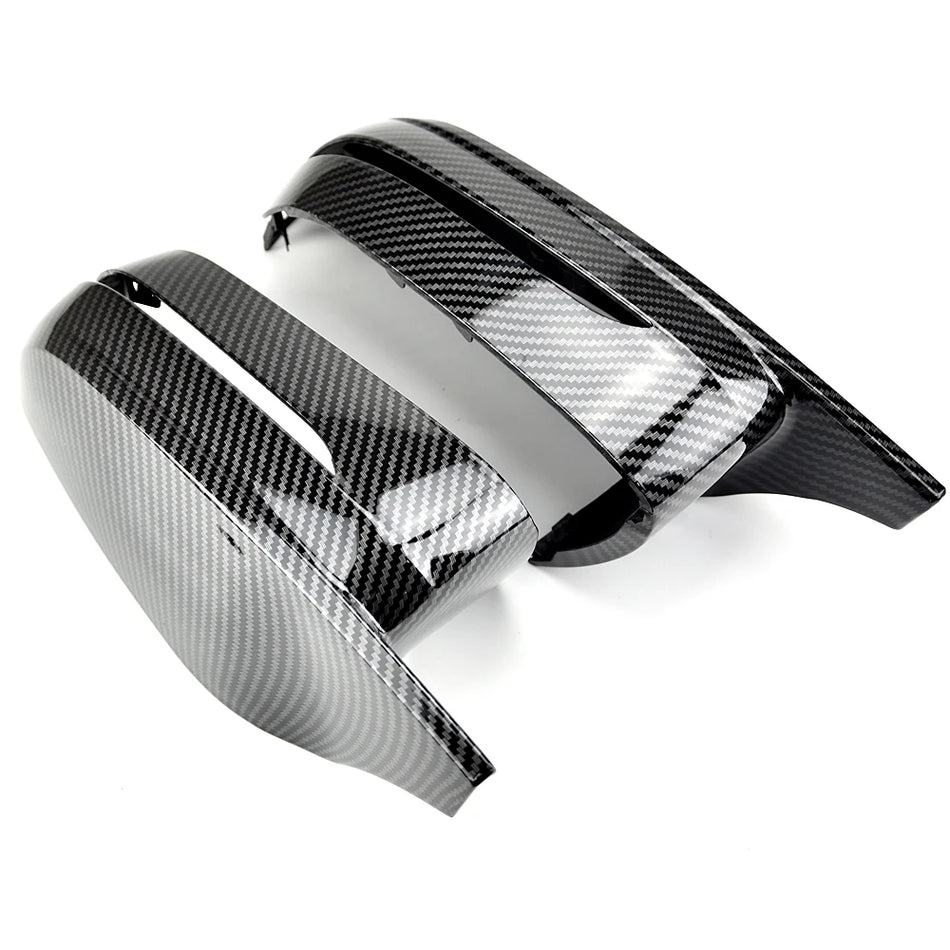 Cubiertas de Espejo Retrovisor de Fibra de Carbono Negra para BMW Series 3 4 5 7 8 G20 G30 G22