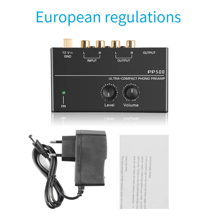 Phono Preamp Preamplifier &ndash; Level Volume Control For LP EU Plug