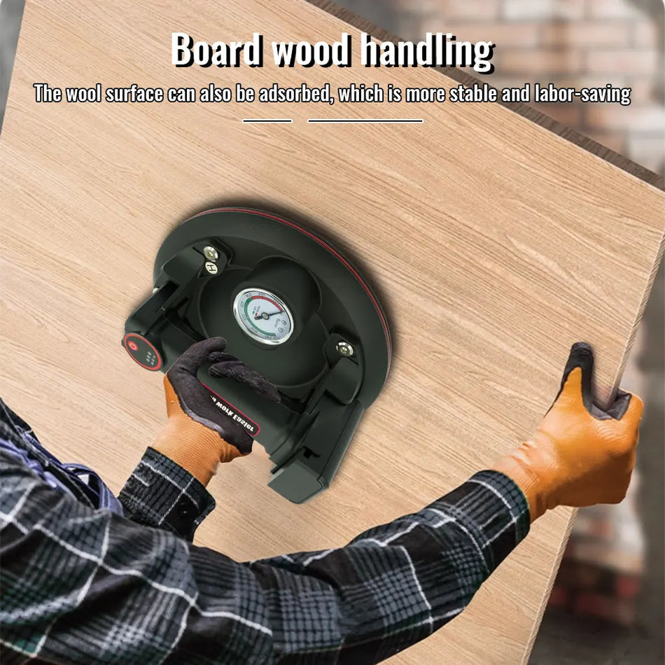 8 Inch Vacuum Suction Cup With Gauge &ndash; Long Life Battery