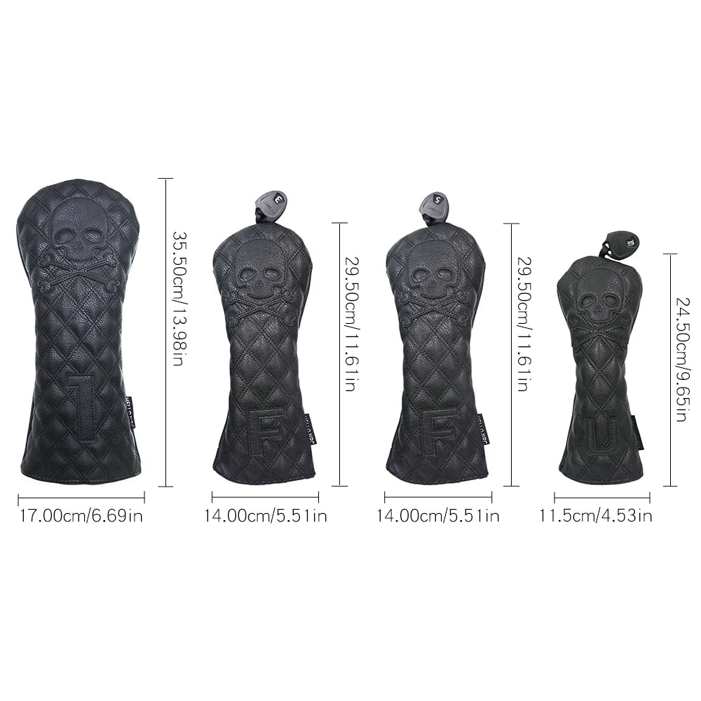 Efunist Golf Headcover Set &ndash; Waterproof PU Leather Durability
