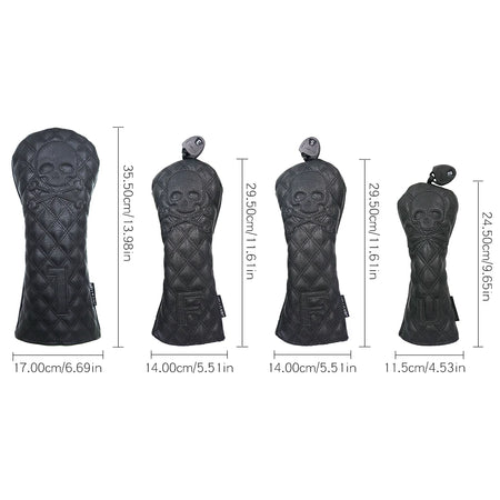 Efunist Golf Headcover Set &ndash; Waterproof PU Leather Durability