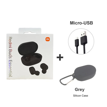 Xiaomi Redmi Buds Essential Global Version True Wireless Bluetooth Earphones with Mic and Touch Control Essential grey usb / CHINA