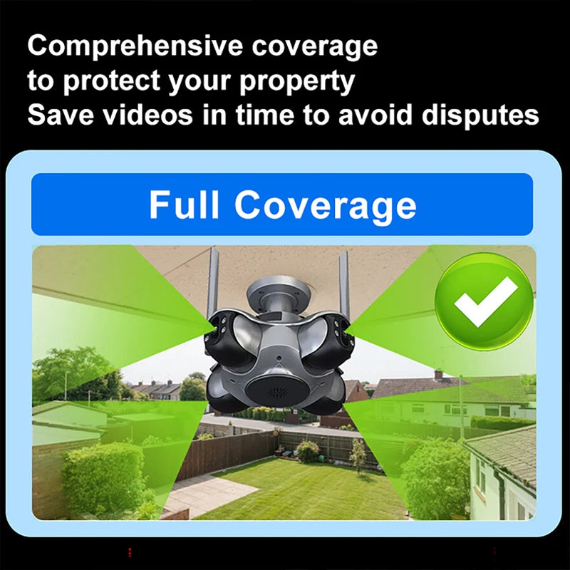 20MP HD Four Screens WiFi IP Camera &ndash; Auto Tracking