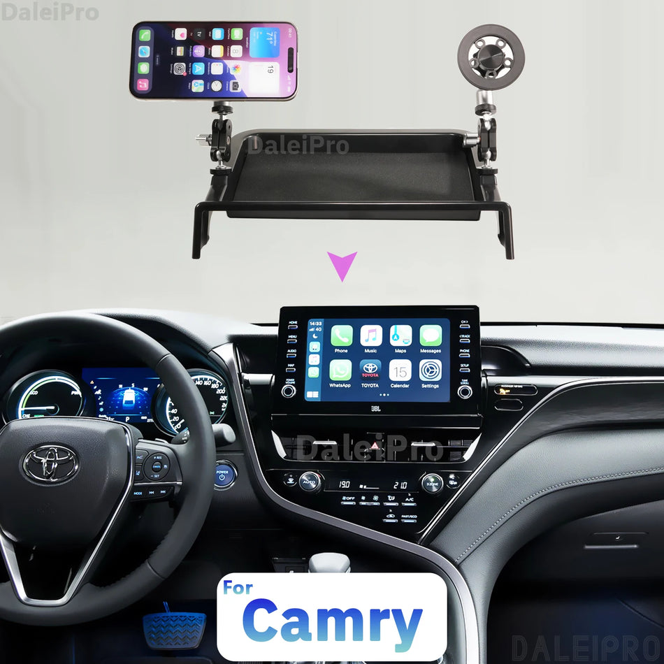 Кутия за съхранение на автомобил с държач за телефон и двойни стойки Камри