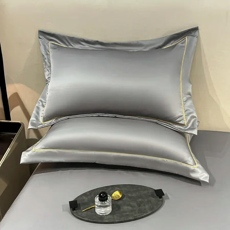 Natural Mulberry Silk Pillowcase Set &ndash; Luxurious Comfort for Restful Sleep Grey / 2PC Pillowcase