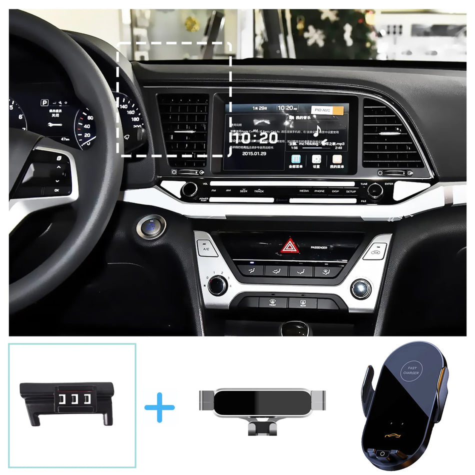Hyundai Elantra 2016 2020 Trådlös Laddning Telefonfäste