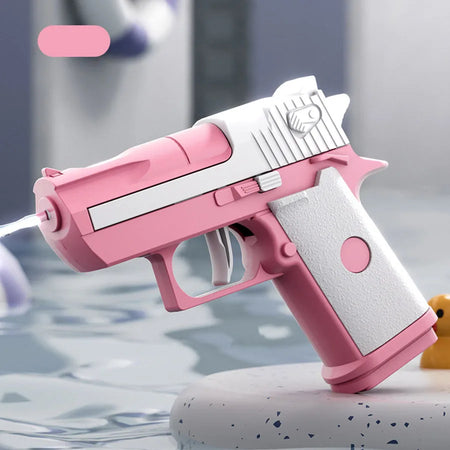 Kids Mini Desert Eagle Water Gun &ndash; Continuous Shooting Pool &amp; Beach Toy for Summer Fun pink