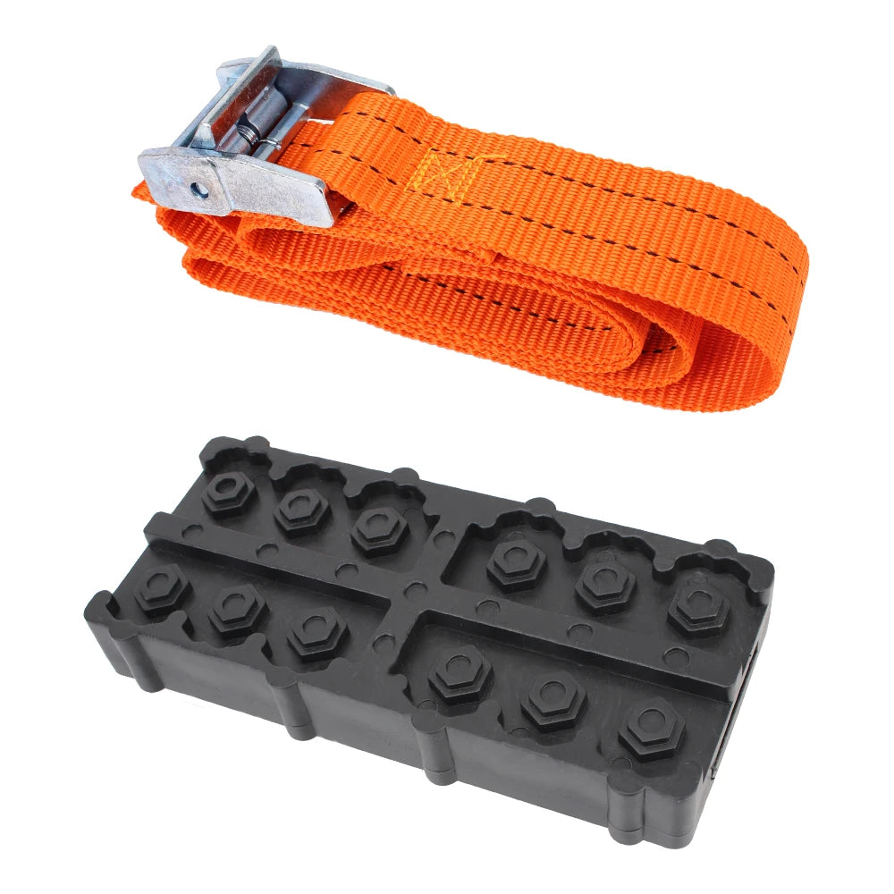 Car Tire Traction Blocks Straps &ndash; Durable PU Anti-Skid A