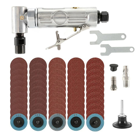 Mini 1/4 Air Angle Die Grinder 90 Degree - Safety Trigger