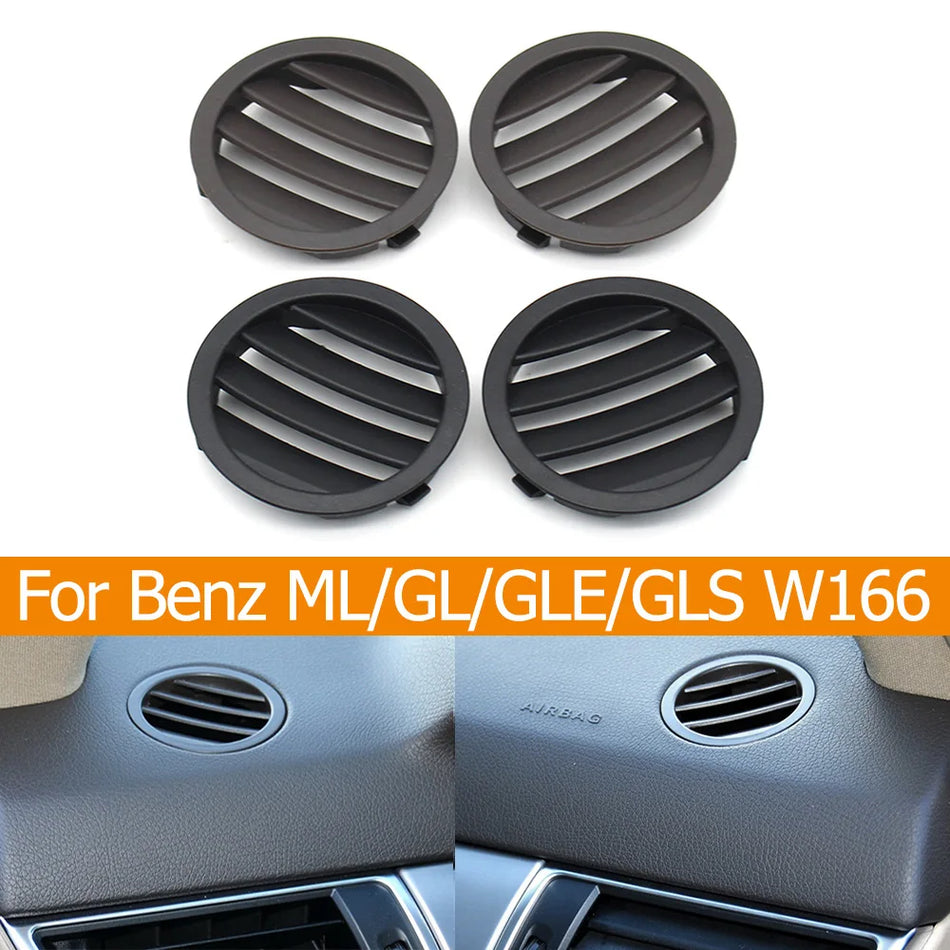 Front Dash Air Conditioning Vent Grille Cover Panel PC-ABS for Mercedes-Benz GL W166