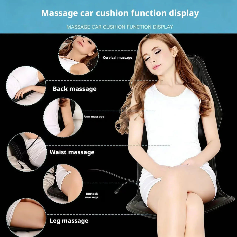 Multifunctional Massage Cushion for Home Use - Electric Neck and Back Vibration