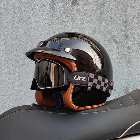 ORZ Open Face 3/4 Helmet Unisex &ndash; Lightweight DOT Certified