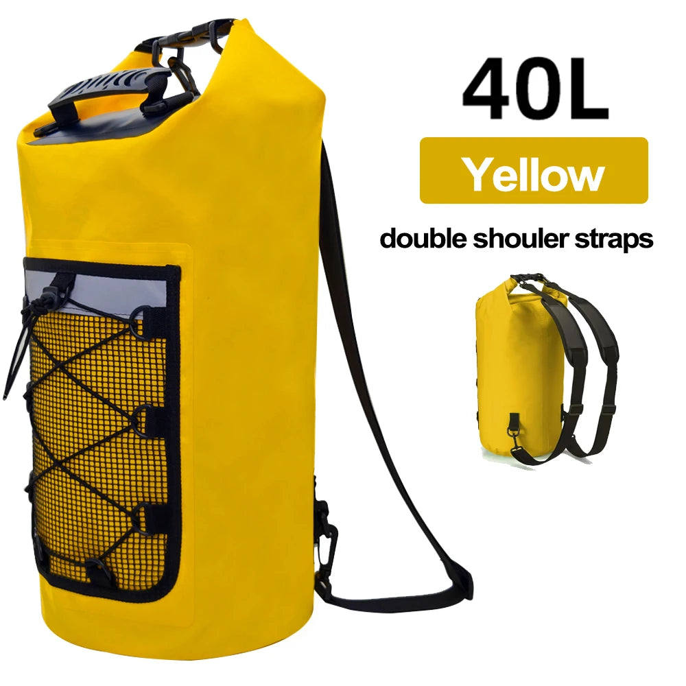 40L Floating Dry Bag &ndash; Floating Waterproof Dry Bag Outdoors Yellow 40L