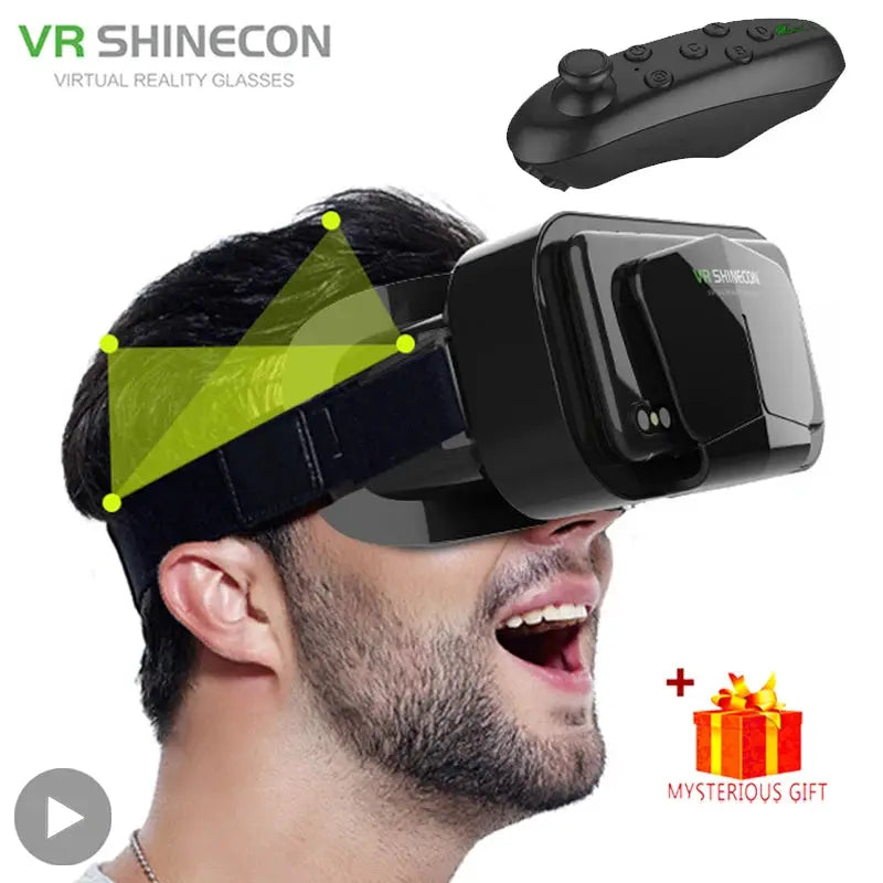 3D Virtual Reality VR Headset Glasses With Joystick For Phone by InterCyprus Trading Ltd
