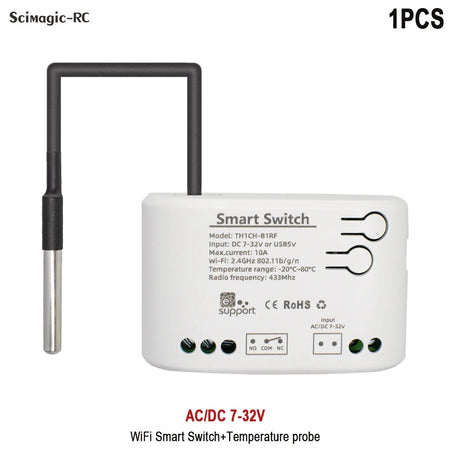 Smart Temp Humidity Wifi Switch 10A &ndash; Alexa And Google Home Temperature Switch 2