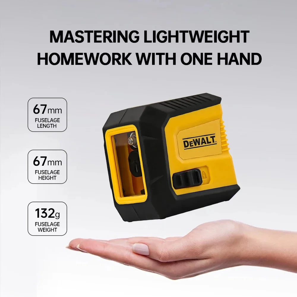 DEWALT Mini Laser Level 2-Line - Self-Leveling Precision