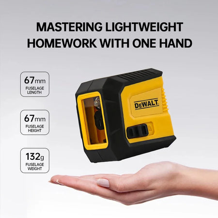 DEWALT Mini Laser Level 2-Line - Self-Leveling Precision