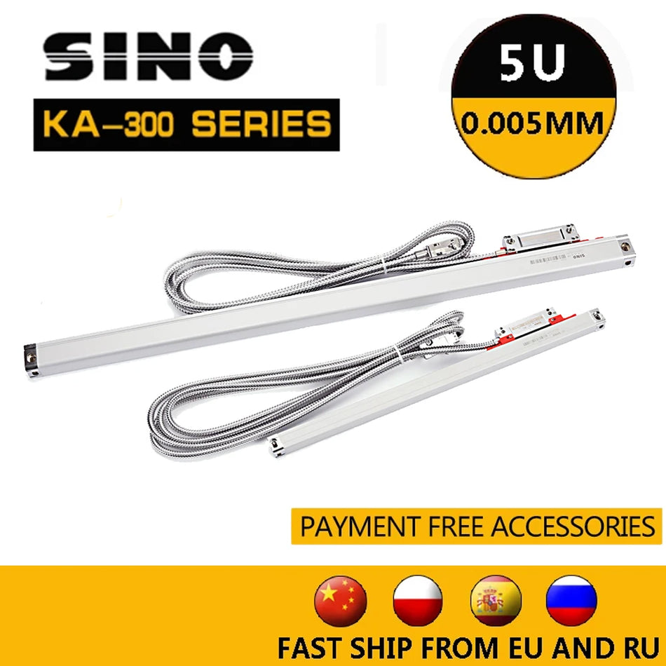 Оптическая линейная шкала 0.005мм для DRO токарного фрезерного станка TTL KA300 120-520мм