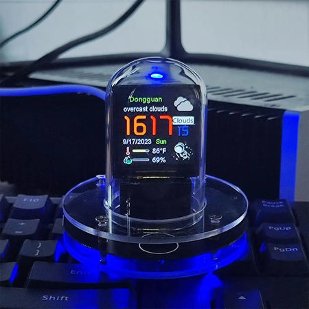 CUJMH 2024 Smart WIFI Nixie Tube &ndash; Automatic Date and Weather Updates