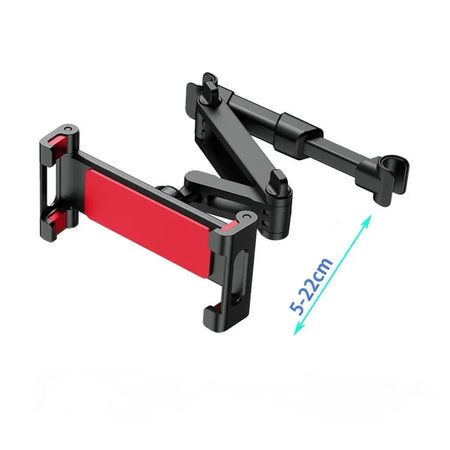 Telescopic Car Rear Pillow Phone Holder &ndash; Rotating Headrest Red