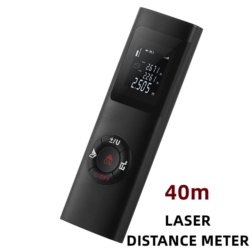 40m Protable Laser Distance Meter &ndash; Rechargeable Backlight 40m