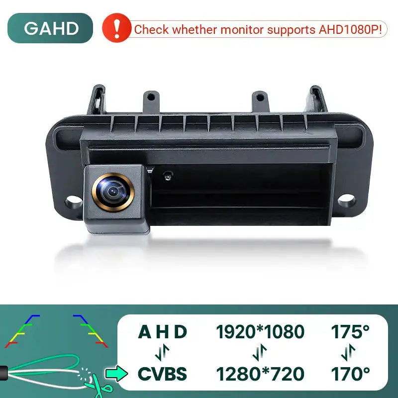 Rear View Camera With 1080P HD And Guide Lines For Mercedes-Benz C-Class W204 by InterCyprus Trading Ltd