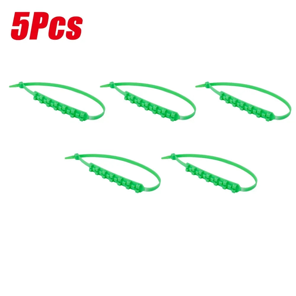 Universal Anti-Slip Emergency Snow Chains &ndash; Winter Traction 5pcs green