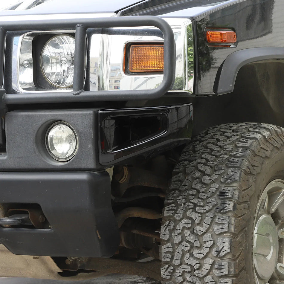 Capas Protetoras do Para-choques Dianteiro Hummer H2 ABS Preto Dois Lados