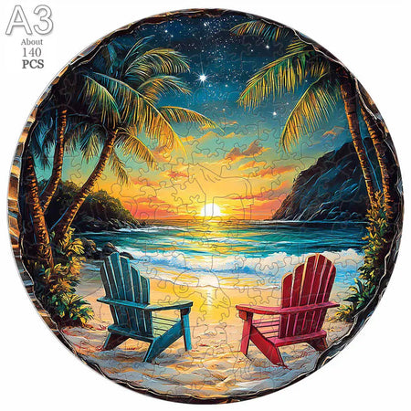 A3 A5 Size Wooden Animal Puzzle - 3D Family Party Gift