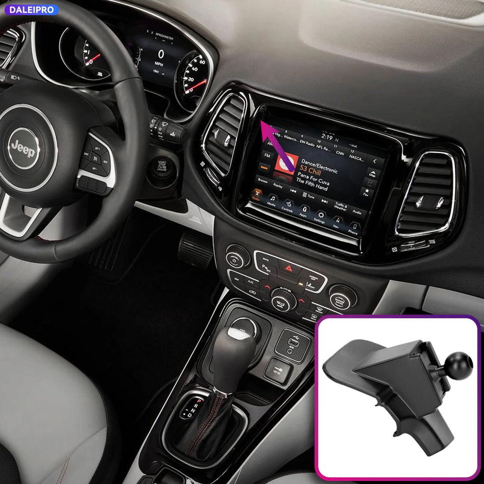 Suport pentru telefon cu încărcare rapidă de 66W pentru Jeep Compass 2017 2021