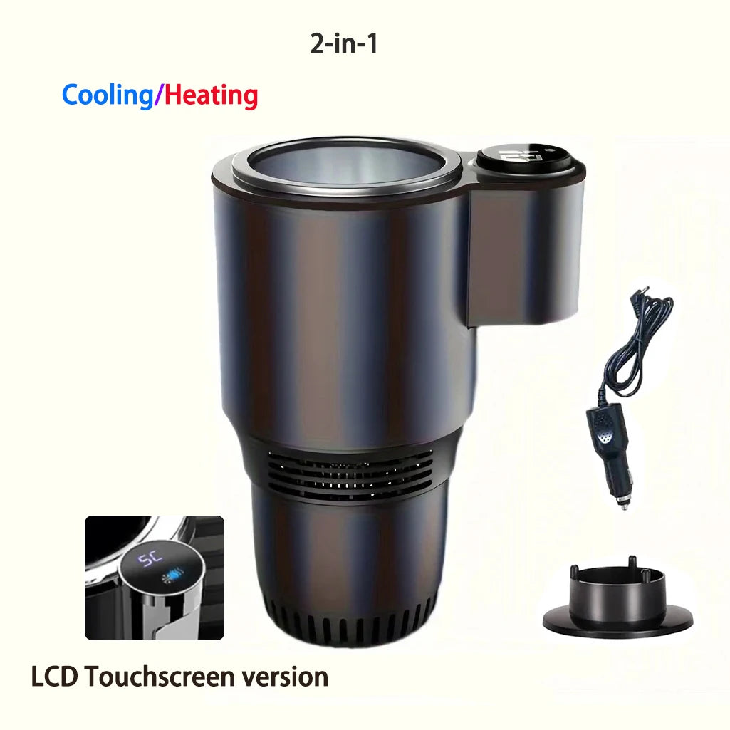 2 In 1 Car Cup Mug Holder &ndash; Smart 12V Heating Cooling Touchscreen version