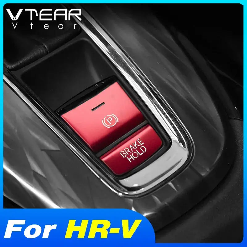 Vtear Car Central Control Button Trim For Honda HRV HR-V 2015-2021 Parking Brake Switch Cover Interior Sequin Stickers Accessory by InterCyprus Trading Ltd