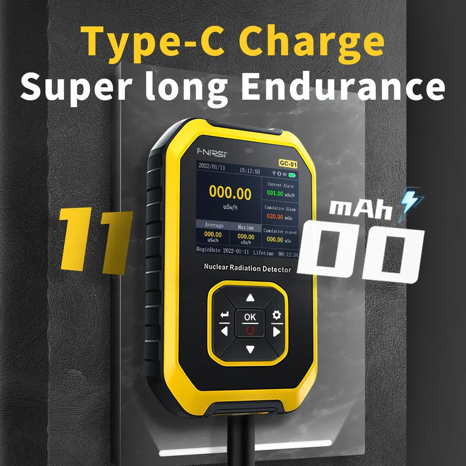 FNIRSI GC01 Geiger Counter &ndash; Accurate Nuclear Radiation Detection and Ionization Function