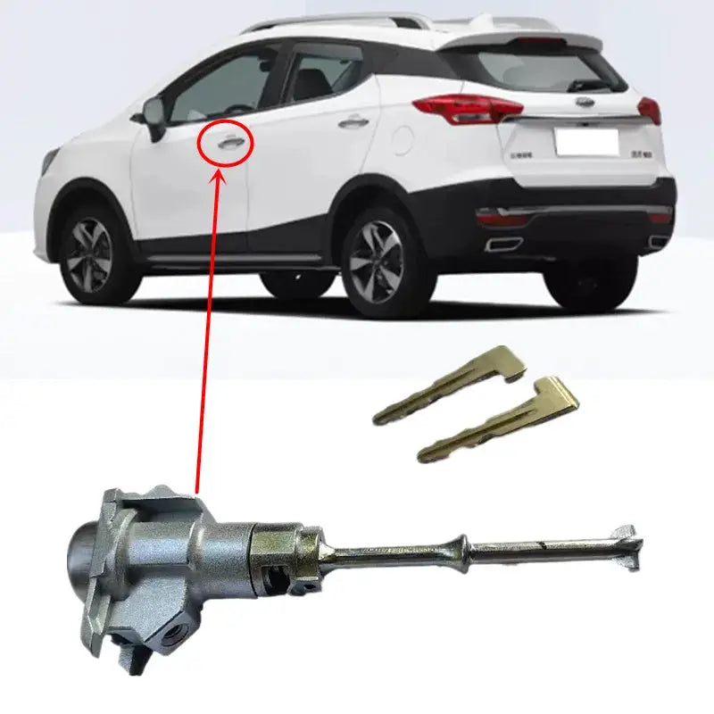 For JAC JS3 S3 T40 Left front door driver's car key lock core OEM 3704030U2210-Z001 Left front door key by InterCyprus Trading Ltd