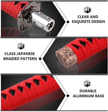 150MM Universal JDM Katana Samurai Sword Shift Knob Shifter With Adapters Gear Shift Knob Transmission Gearstick Car Accessories by InterCyprus Trading Ltd