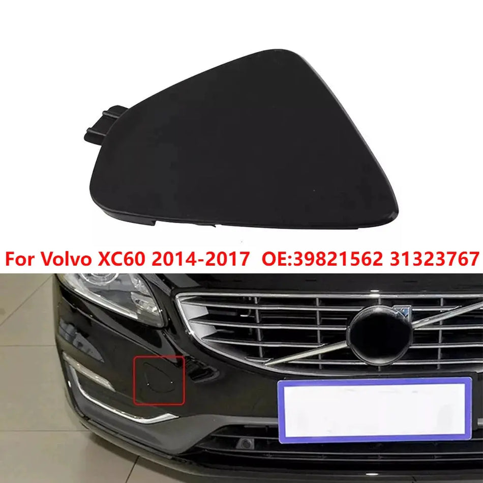 Front Bumper Cap ABS Black For Volvo XC60 2014-2017 by InterCyprus Trading Ltd