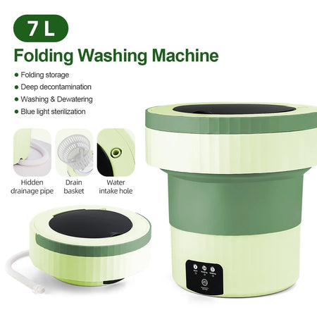 7L Portable Folding Washing Machine &ndash; Compact and Automatic Laundry Solution