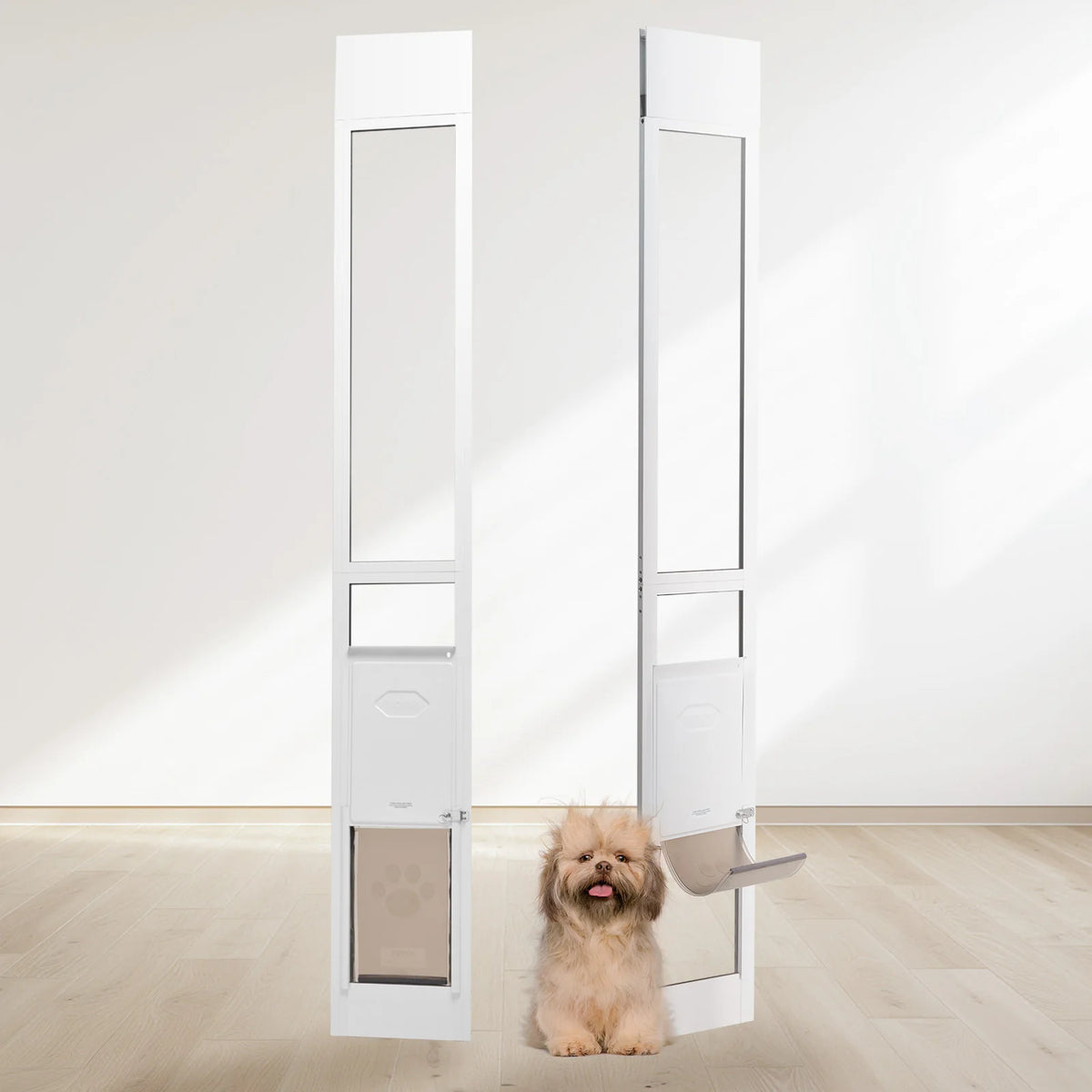 SucceBuy Dog Door Sliding Glass Door &ndash; Adjustable Height